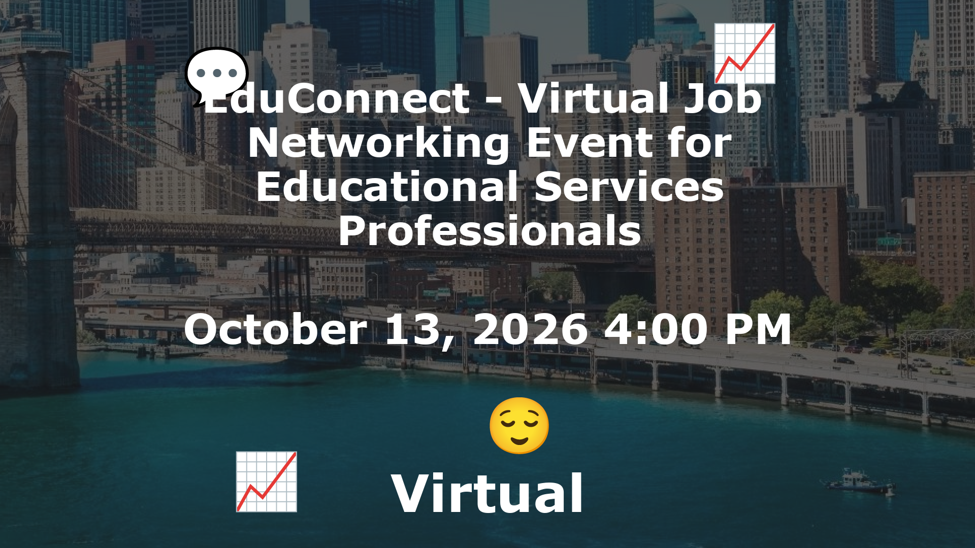 EduConnect - Virtual Job  Networking Event for Educational Services Professionals event image